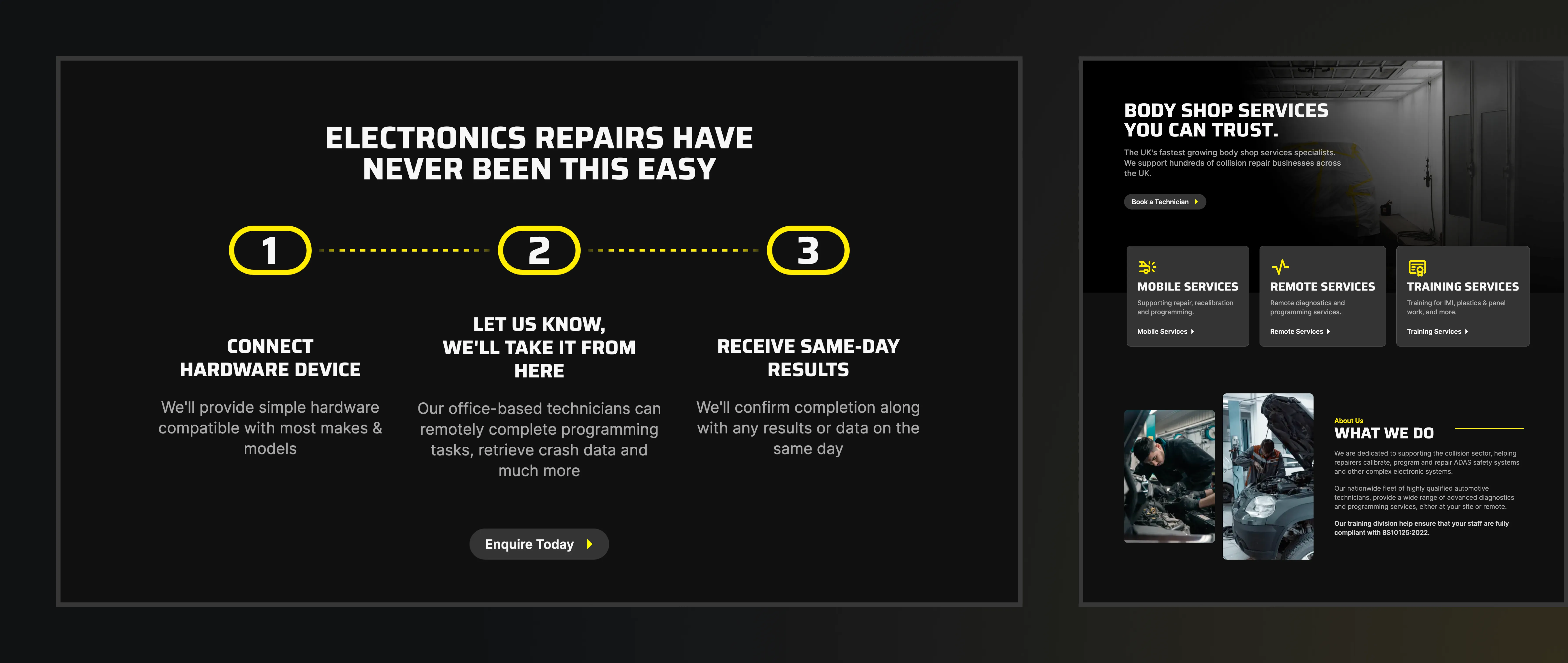 Design concepts for Storm’s website